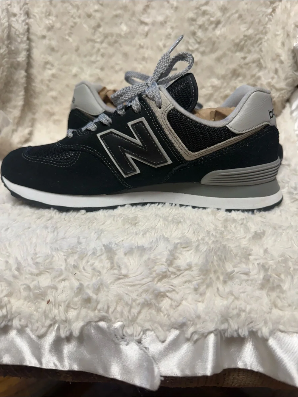 New Balance 574 Classic Black Gray Sneakers Women’s Size 9.5